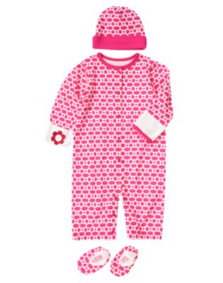 Flower Convertible Gown 3-Piece Set