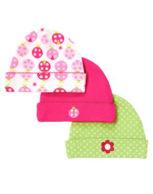 Ladybug Beanie 3-Pack