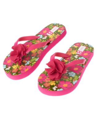 Rosette Floral Flip Flop