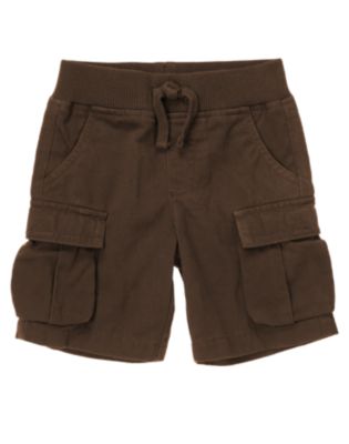Ribbed Waist Cargo Short