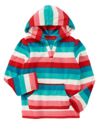 Stripe Microfleece Hoodie