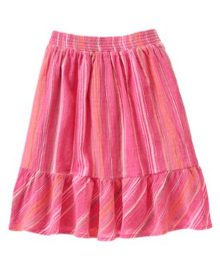 Stripe Maxi Skirt