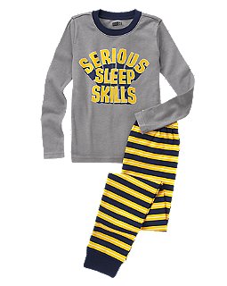 Serious Sleep Skills 2-Piece Pajama Set