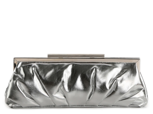 Sasha Metallic Frame Clutch