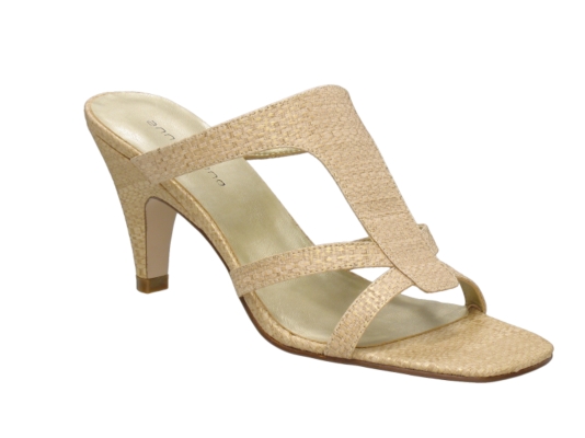 Ann Marino Sareene Raffia T-Strap Slide