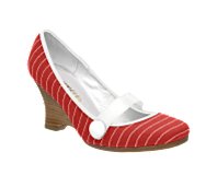 Restricted Liberty Fabric Mary Jane Wedge