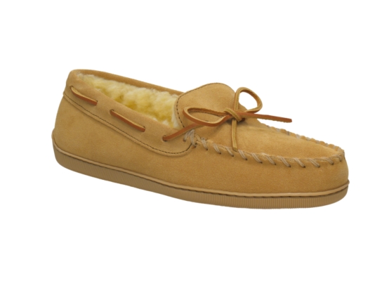 Minnetonka Men's Pile Lined Suede Slipper