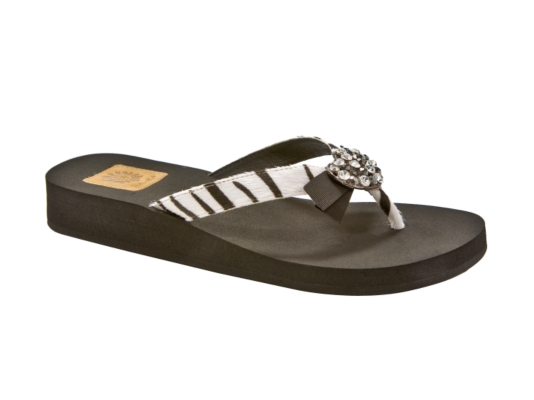 Yellow Box Heart Synthetic Flip Flop | DSW
