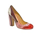 Two Lips Cotton Club Burnished Leather Spectator Pump