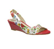 CL by Laundry Barbee Floral Print Slingback Wedge