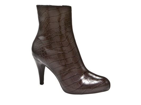 Audrey Brooke Tisha Croco Ankle Boot