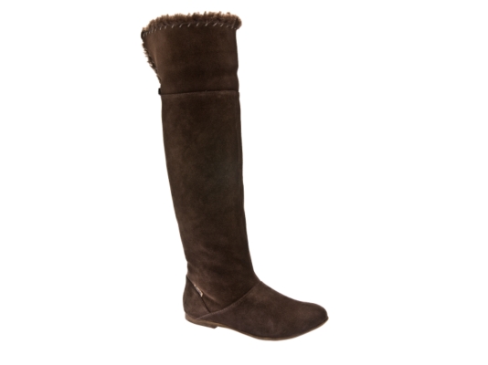 Blowfish Zig Zag Suede Over the Knee Boot