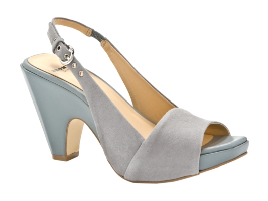 Bronx Bizz Suede Slingback Platform