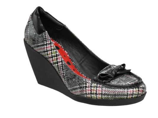 Not Rated Plaid Baby Wedge Moc