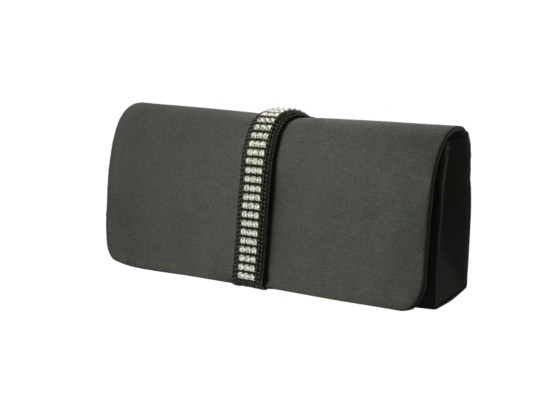 Dan Ames Satin Rhinestone Clutch