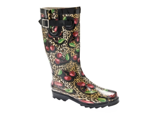 Chooka Cherry Leopard Rain Boot