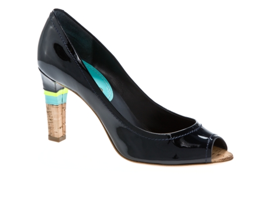 Celine Patent Peep Toe Pump