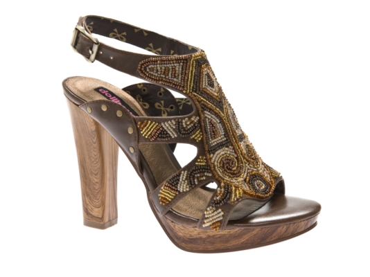 Dollhouse Jacosa Beaded Platform Huarache