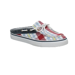 sperry plaid mules