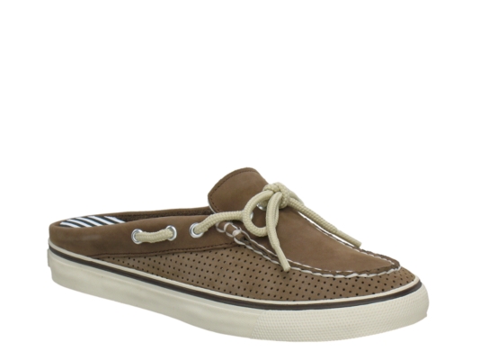 sperry canvas mules
