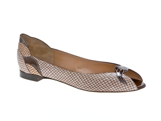 Emporio Armani Peep Toe Flat
