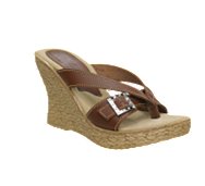 Sbicca Lucky Leather Wedge Sandal
