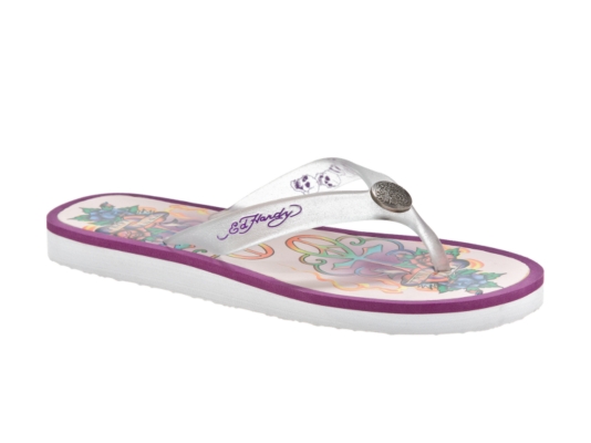 Ed Hardy Women's Tattoo Printed Flip Flop