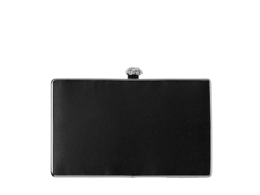 Lulu Townsend Satin Hardcase Clutch