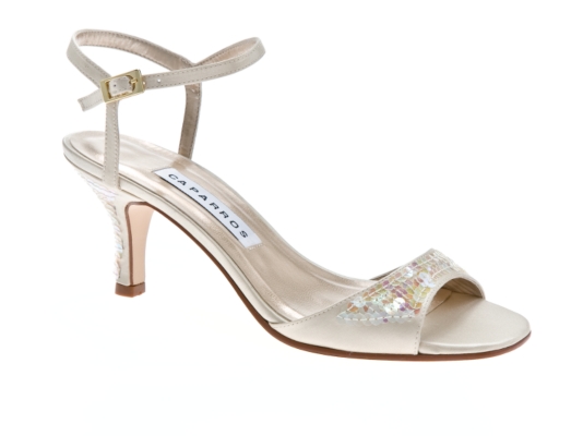 Caparros Scale Sequined Satin Sandal