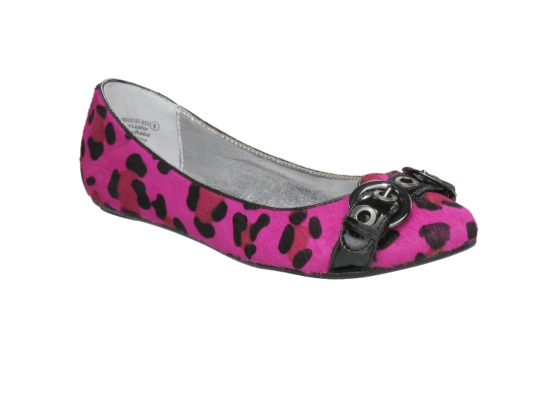Naughty Monkey Stop The Madness Animal Print Flat
