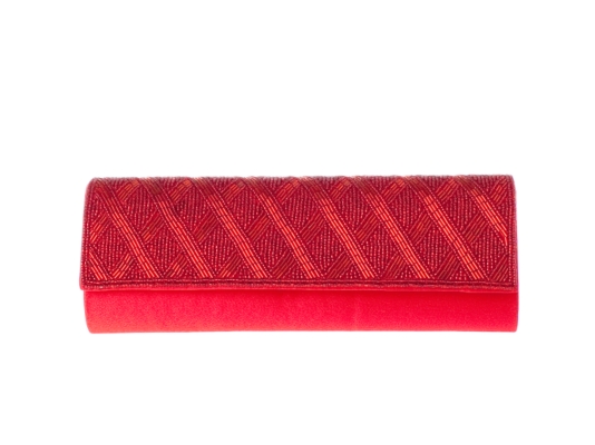 Dan Ames Beaded Fold Over Clutch