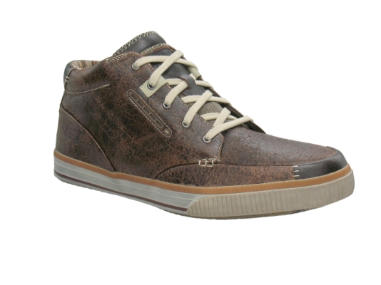 Skechers Men's Cordage Leather Mid Top