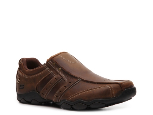 Skechers Men's Heisman Leather Slip-On