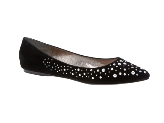 JONES NEW YORK Glisten Studded Suede Flat