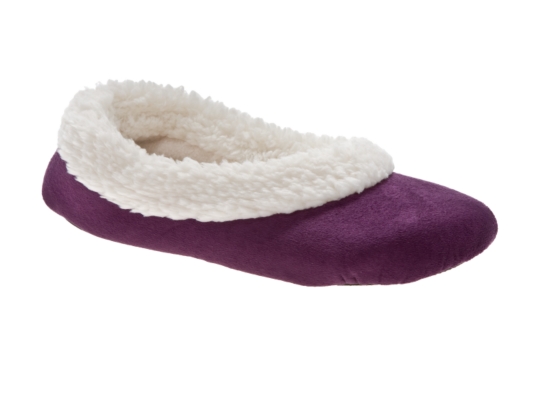 Poppie Jones Terry & Suede Slipper