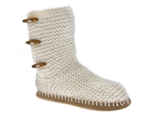 Poppie Jones Knit Sweater Slipper Bootie