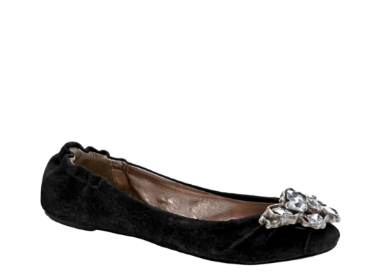 Zigi Soho Cinda Jeweled Suede Flat