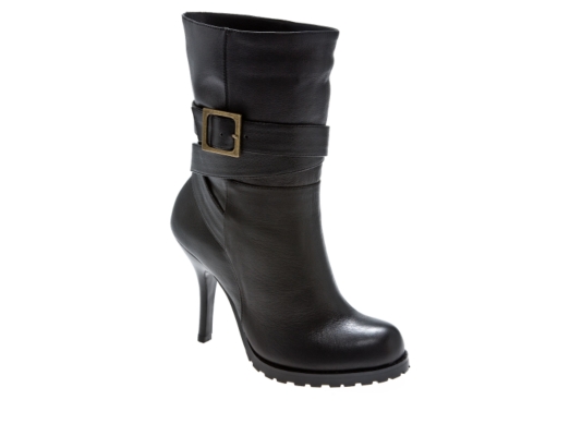 SM Luxe Janice Leather High Heel Boot
