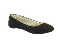 Coconuts Toasty Fleece Lined Suede Flat