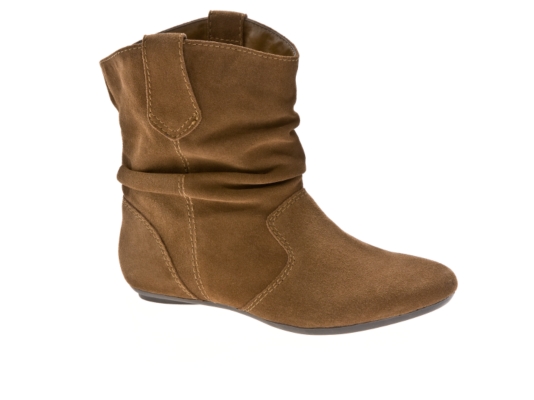 SM Hoop Flat Western Ankle Boot
