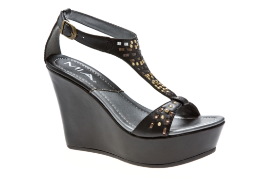 MIA Shiloh Beaded Wedge Sandal