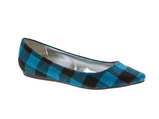 Miss Me Muse 1E Plaid Flat