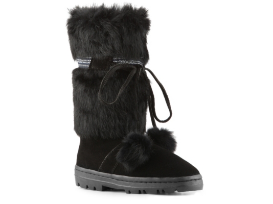 Minnetonka Carson Suede and Fur Winter Boot