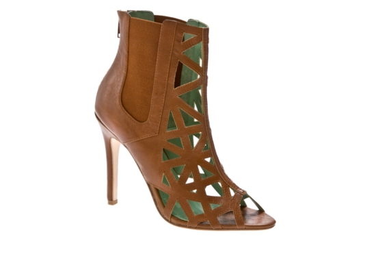 Cindy Febe Leather Cut Out Bootie