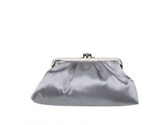 Lulu Townsend Rouched Satin Wristlet Clutch
