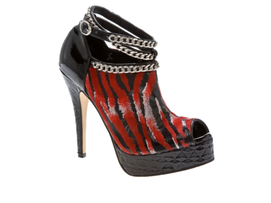 Dollhouse Tish Peep Toe Platform Bootie