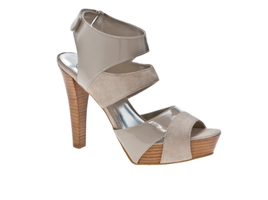 JS by Jessica Maac Patent & Suede Platform Sandal