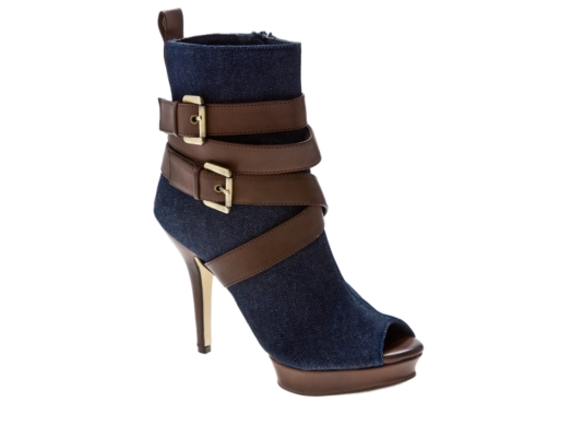 Dollhouse Tanisha Peep Toe Platform Bootie