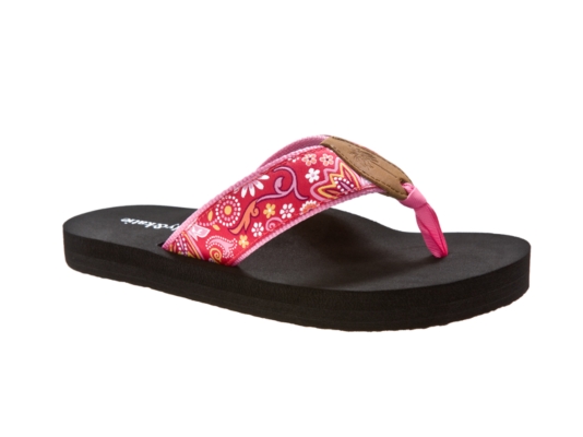 Kelly &  Katie Espresso Pink Flip Flop