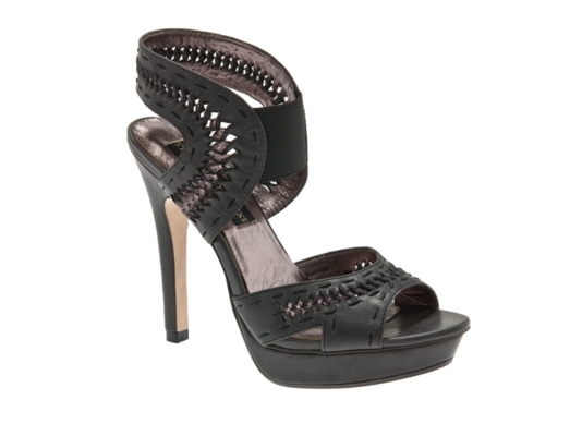 SM Luxe Swirl Leather Platform Sandal